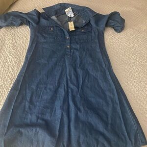 Denim mini dress